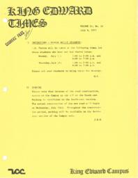 King Edward Times Volume 4, Number 14, July 8, 1977
