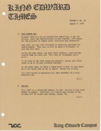 King Edward Times Volume 5, Number 18, August 4, 1978