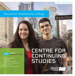 2012 Spring VCC Centre for Continuing Studies Calendar