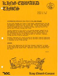King Edward Times, Volume 9, Number 27, October 27, 1983