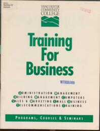 Vancouver Community College Training for Business: Programs, Courses & Seminars