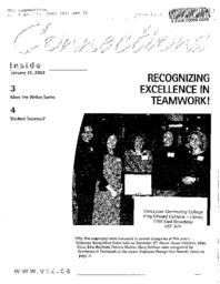 Connections Volume 9, Number 1, January 31, 2003