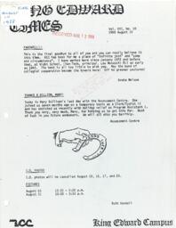 King Edward Times Volume 16, Number 18, August 10, 1988