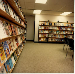 Periodicals display, King Edward campus library