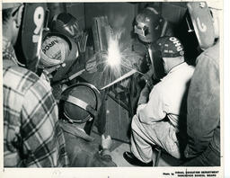 Welding demonstration, ca. 1963