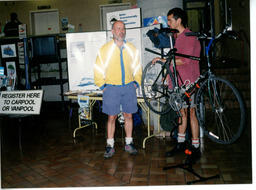 Bike Week display at Downtown campus