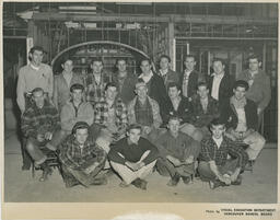 Plastering class photo, ca. 1955