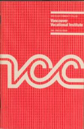 1985-1986 Vancouver Community College Vancouver Vocational Institute Calendar