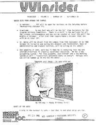VVInsider Volume 4, Number 29, September 26, 1986