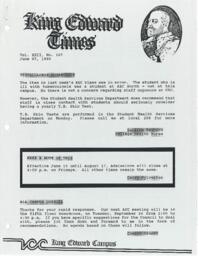 King Edward Times Volume 22, Number 107, June 7, 1990
