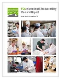 VCC Institutional Accountability Plan & Report 2018/19 Reporting Cycle