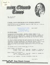 King Edward Times Volume 19, Number 69, August 10, 1989