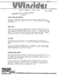 VVInsider Volume 2, Number 22, June 1, 1984