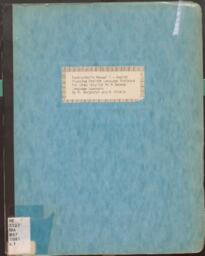 Planning English language training for older English as a Second Language learners: Instructor's Manual 1