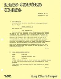 King Edward Times Volume 5, Number 33, November 24, 1978