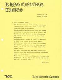 King Edward Times Volume 4, Number 28, October 14, 1977