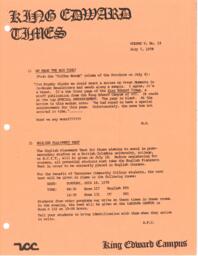 King Edward Times Volume 5, Number 14, July 7, 1978