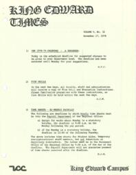 King Edward Times Volume 5, Number 32, November 17, 1978