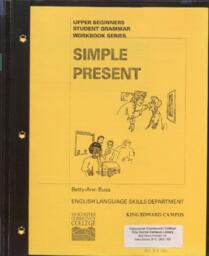 Simple present: Upper beginners student grammar workbook series