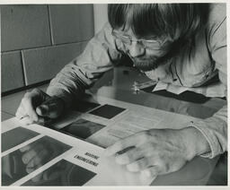 Student working on a project
