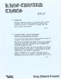King Edward Times Volume 5, Number 7, May 18, 1979