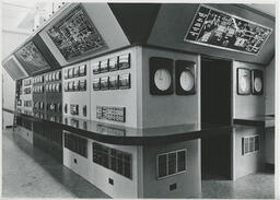 Electronic computer machine in a control room