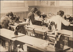 Students sewing in Provincial Training program, ca. 1934