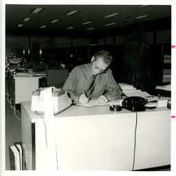 Person working at a desk