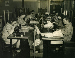 Classroom of Power Sewing students at sewing machines