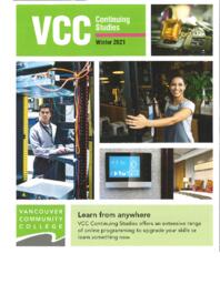 2021 Winter VCC Continuing Studies Calendar