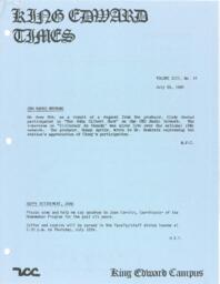 King Edward Times Volume 10, Number 14, July 5, 1984