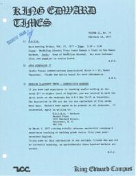 King Edward Times Volume 2, Number 74, February 18, 1977