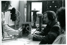 Instructor and students with boiler equipment