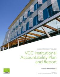 VCC Institutional Accountability Plan & Report 2020/21 Reporting Cycle