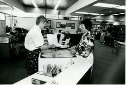 Circulation Desk, King Edward campus library
