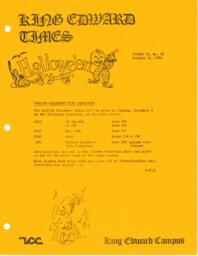 King Edward Times Volume 6, Number 29, October 31, 1980