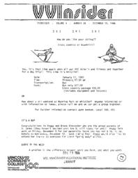 VVInsider Volume 4, Number 38, December 15, 1986