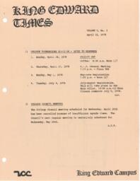 King Edward Times Volume 5, Number 3, April 21, 1978