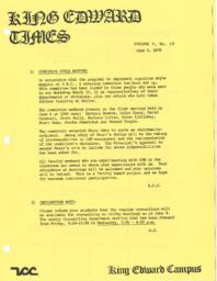 King Edward Times Volume 5, Number 10, June 9, 1978