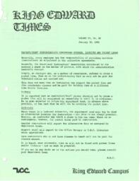 King Edward Times Volume 6, Number 40, January 30, 1981
