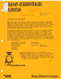 King Edward Times Volume 12, Number 12, June 19, 1986