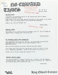 King Edward Times Volume 15, Number 03, April 21, 1988
