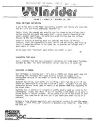 VVInsider Volume 3, Number 38, November 29, 1985