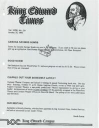 King Edward Times Volume 23, Number 124, October 18, 1990