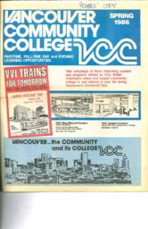 1986 Spring VCC Continuing Education Calendar