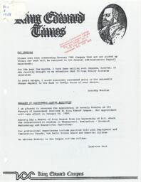 King Edward Times Volume 17, Number 36, December 8, 1988