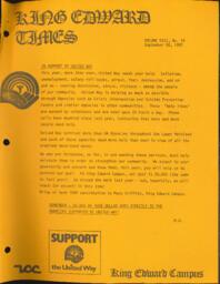 King Edward Times Volume 8, Number 24, September 30, 1982