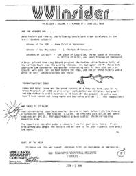 VVInsider Volume 4, Number 17, June 20, 1986