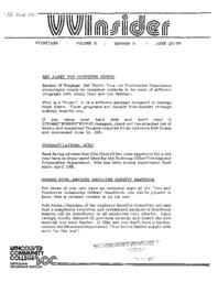 VVInsider Volume 6, Number 9, June 20, 1988