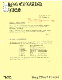 King Edward Times Volume 12, Number 23, September 4, 1986